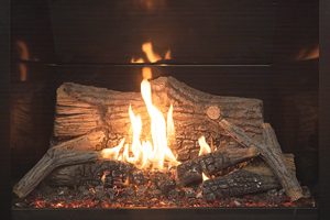 Tofino z35 zero clearance gas fireplace Logset Burner